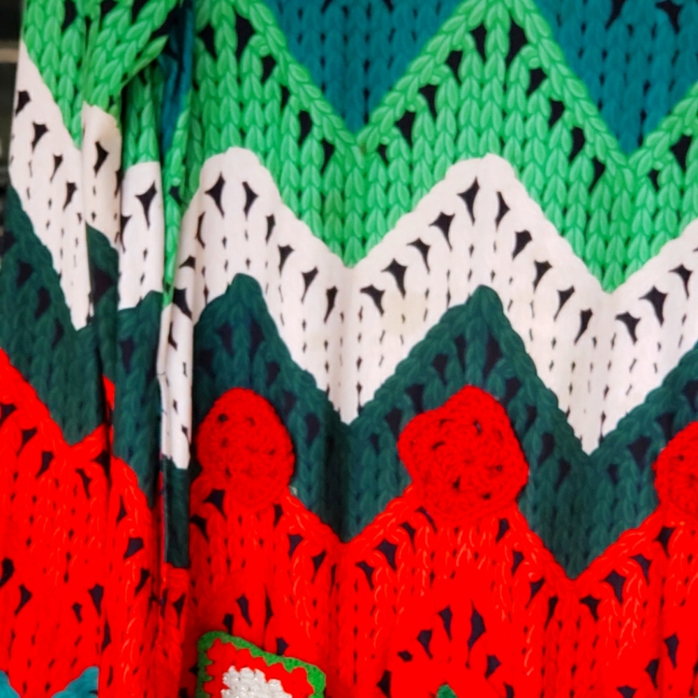 Chirstmas woman dress with crochet PATTERNS